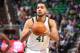 SALT LAKE CITY, UT - DECEMBER 03: Trey Lyles #41 of the Utah Jazz shoots a free throw against the Orlando Magic at vivint.SmartHome Arena on December 03, 2015 in Salt Lake City, Utah. NOTE TO USER: User expressly acknowledges and agrees that, by download
