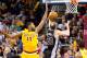Tristan Thompson defending against Manu Ginobili
