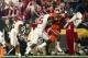 Alabama freshman safety Ronnie Harrison made a huge play by knocking this potential touchdown pass away against Clemson.