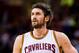 CLEVELAND, OH - FEBRUARY 8: Kevin Love #0 of the Cleveland Cavaliers pauses on the court during the first half against the Sacramento Kings at Quicken Loans Arena on February 8, 2016 in Cleveland, Ohio. The Cavaliers defeated the Kings 120-100. NOTE TO US