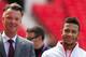 Van Gaal and Memphis at the player's unveiling.
