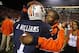 Auburn WR coach Dameyune Craig (right) with former Auburn WR "Duke" Williams