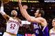 CLEVELAND, OH - FEBRUARY 8: Mo Williams #52 of the Cleveland Cavaliers shoots while under pressure from Kosta Koufos #41 of the Sacramento Kings during the first half at Quicken Loans Arena on February 8, 2016 in Cleveland, Ohio. The Cavaliers defeated th