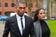 Bent and his partner at court for the sentencing.