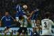 Schalke's Cameroonian defender Joel Matip , Moenchengladbach's midfielder Lars Stindl and Moenchengladbach's Swiss midfielder Granit Xhaka vie for the ball during the German Cup DFB second round football match Schalke 04 vs Borussia Moenchengladbach in Ge