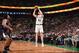 BOSTON, MA - FEBRUARY 10: Kelly Olynyk #41 of the Boston Celtics shoots against the Los Angeles Clippers on February 10, 2016 at the TD Garden in Boston, Massachusetts. NOTE TO USER: User expressly acknowledges and agrees that, by downloading and or usi