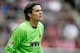 Marwin Hitz of FC Augsburg during the Telekom Cup friendly match between Bayern Munich and FC Augsburg on July 12, 2015 at the Borussia Park stadium in Monchengladbach, Germany.(Photo by VI Images via Getty Images)