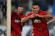 Augsburg's Raul Bobadilla celebrates after scoring during the UEFA Europa League football match between FK Partizan and FC Augsburg at FK Partizan stadium in Belgrade on Decembar 10, 2015. / AFP / ANDREJ ISAKOVIC (Photo credit should read ANDREJ IS