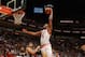 MIAMI, FL - FEBRUARY 9: Chris Bosh #1 of the Miami Heat goes up for a dunk against the San Antonio Spurs on February 9, 2016 at American Airlines Arena in Miami, Florida. NOTE TO USER: User expressly acknowledges and agrees that, by downloading and or us