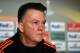 HERNING, DENMARK - FEBRUARY 17: Louis van Gaal, Manager of Manchester United addresses the media during a press conference ahead of the UEFA Europa League Round of 32 match between FC Midtjylland and Manchester United at Herning MCH Multi Arena on Februa