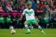 MUNICH, GERMANY - SEPTEMBER 22: Ricardo Rodriguez of Wolfsburg runs with the ball during the Bundesliga match between FC Bayern Muenchen and VfL Wolfsburg at Allianz Arena on September 22, 2015 in Munich, Germany. (Photo by Boris Streubel/Getty Images)
