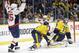 Jason Chimera celebrates a goal against Nashville.