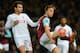 Liverpool's Spanish midfielder Pedro Chirivella (L) vies with West Ham United's English midfielder Mark Noble during the English FA Cup fourth round replay football match between West Ham United and Liverpool at The Boleyn Ground in Upton Park, east Londo