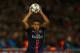 PARIS, FRANCE - FEBRUARY 16 : Marquinhos of Paris St Germain takes a throw in during the UEFA Champions League match between Paris Saint-Germain and Chelsea at Parc des Princes on February 16, 2016 in Paris, France. (Photo by Catherine Ivill - AMA/Getty I