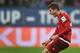 Bayern Munich's striker Thomas Mueller celebrates scoring the 0-3 during the German first division Bundesliga football match of FC Augsburg vs FC Bayern Munich in Augsburg, southern Germany, on February 14, 2016. / AFP / CHRISTOF STACHE / RESTRICTIONS: DU