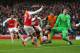 LONDON, ENGLAND - FEBRUARY 20 : Goalkeeper Eldin Jakupovic of Hull City makes a save during the Emirates FA Cup match between Arsenal and Hull City at the Emirates Stadium on February 20, 2016 in London, England. (Photo by Catherine Ivill - AMA/Getty Im