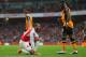 LONDON, ENGLAND - FEBRUARY 20 : A frustrated looking Theo Walcott of Arsenal during the Emirates FA Cup match between Arsenal and Hull City at the Emirates Stadium on February 20, 2016 in London, England. (Photo by Catherine Ivill - AMA/Getty Images)
