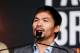 Boxer Manny Pacquiao speaks during a press conference at Madison Square Garden in New York on January 21, 2015, to announce his retirement after the 12-round welterweight championship fight against Timothy Bradley on April 9 in Las Vegas. / AFP / KENA BE