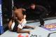 PITTSBURGH, PA - FEBRUARY 21: Derek Brunson (top) punches Roan Carneiro in their middleweight bout during the UFC Fight Night event at Consol Energy Center on February 21, 2016 in Pittsburgh, Pennsylvania. (Photo by Jeff Bottari/Zuffa LLC/Zuffa LLC via G