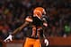 Nov 30, 2015; Cleveland, OH, USA; Cleveland Browns wide receiver Travis Benjamin (11) against the Baltimore Ravens at FirstEnergy Stadium. The Ravens won 33-27. Mandatory Credit: Aaron Doster-USA TODAY Sports