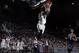 Feb 2, 2016; Indianapolis, IN, USA; Butler Bulldogs forward Kelan Martin (30) dunks against Georgetown Hoyas forward Isaac Copeland (11) at Hinkle Fieldhouse. Butler defeats Georgetown 87-76. Mandatory Credit: Brian Spurlock-USA TODAY Sports
