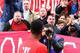 STOKE ON TRENT, ENGLAND - MAY 24: Liverpool fans react towards Raheem Sterling prior to the Barclays Premier League match between Stoke City and Liverpool at Britannia Stadium on May 24, 2015 in Stoke on Trent, England. (Photo by Dave Thompson/Getty Ima