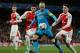 Iniesta and Pique (not pictured) reportedly approached Bellerin after Tuesday's result.