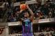 INDIANAPOLIS - FEBRUARY 26: Marvin Williams #2 of the Charlotte Hornets shoots the ball during the game against the Indiana Pacers on February 26, 2016 in Indianapolis, Indiana. NOTE TO USER: User expressly acknowledges and agrees that, by downloading an