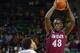 Dec 23, 2015; Waco, TX, USA; New Mexico State Aggies forward Pascal Siakam (43) looks to pass as Baylor Bears guard Ishmail Wainright (24) defends during the first half at Ferrell Center. Mandatory Credit: Kevin Jairaj-USA TODAY Sports