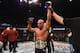 LAS VEGAS, NV - JANUARY 02: Robbie Lawler reacts to his victory over Carlos Condit in their UFC welterweight championship bout during the UFC 195 event inside MGM Grand Garden Arena on January 2, 2016 in Las Vegas, Nevada. (Photo by Josh Hedges/Zuffa LL