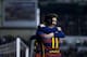 MADRID, SPAIN - MARCH 03: Lionel Messi (R) of FC Barcelona celebrates scoring their second goal with teammate Neymar JR. (L) during the La Liga match between Rayo Vallecano de Madrid and FC Barcelona at Estadio de Vallecas on March 3, 2016 in Madrid, Sp
