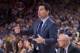 April 2, 2015; Oakland, CA, USA; Phoenix Suns assistant coach Mike Longabardi instructs during the second quarter against the Golden State Warriors at Oracle Arena. The Warriors defeated the Suns 107-106. Mandatory Credit: Kyle Terada-USA TODAY Sports