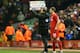 LIVERPOOL, ENGLAND - JANUARY 20: Jon Flanagan of Liverpool prepares to be substituted on during The Emirates FA Cup Third Round Replay match between Liverpool and Exeter City at Anfield on January 20, 2016 in Liverpool, England. (Photo by Clive Brunskil