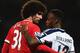 Fellaini and Berahino at the Hawthorns in 2014.