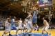 DURHAM, NC - MARCH 05: Brice Johnson #11 of the North Carolina Tar Heels shoots over Marshall Plumlee #40 of the Duke Blue Devils during their game at Cameron Indoor Stadium on March 5, 2016 in Durham, North Carolina. (Photo by Streeter Lecka/Getty Imag