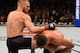 Diaz dragging McGregor to the mat.