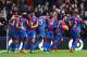 LONDON, ENGLAND - MARCH 06: Joe Ledley of Crystal Palace (2L) celebrates with team mates as he scores their first goal during the Barclays Premier League match between Crystal Palace and Liverpool at Selhurst Park on March 6, 2016 in London, England. (P