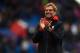 LONDON, ENGLAND - MARCH 06: Jurgen Klopp manager of Liverpool celebrates victory after the Barclays Premier League match between Crystal Palace and Liverpool at Selhurst Park on March 6, 2016 in London, England. (Photo by Mike Hewitt/Getty Images)