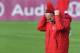 Bayern Munich's Spanish head coach Pep Guardiola puts on his cap during a training session of the German first division Bundesliga team in Munich, southern Germany, on March 8, 2016. / AFP / CHRISTOF STACHE (Photo credit should read CHRISTOF STACH