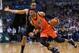 Mar 6, 2016; Milwaukee, WI, USA; Oklahoma City Thunder guard Russell Westbrook (0) drives for the basket against Milwaukee Bucks forward Jabari Parker (12) int he first quarter at BMO Harris Bradley Center. Mandatory Credit: Benny Sieu-USA TODAY Sports