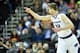 Mar 9, 2016; Kansas City, MO, USA; Kansas State Wildcats forward Dean Wade (32) celebrates after scoring in the first half against the Oklahoma State Cowboys during the Big 12 Conference tournament at Sprint Center. Mandatory Credit: Denny Medley-USA TODA