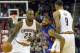 Feb 22, 2016; Cleveland, OH, USA; Cleveland Cavaliers forward Channing Frye (9) sets a pick on Detroit Pistons forward Marcus Morris (13) as forward LeBron James (23) dribbles the ball in the third quarter at Quicken Loans Arena. Mandatory Credit: David R