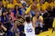 OAKLAND, CA - JUNE 04: Stephen Curry #30 of the Golden State Warriors goes up against Kyrie Irving #2 of the Cleveland Cavaliers in the first quarter during Game One of the 2015 NBA Finals at ORACLE Arena on June 4, 2015 in Oakland, California. NOTE TO U