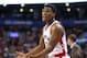 Mar 14, 2016; Toronto, Ontario, CAN; Toronto Raptors point guard Kyle Lowry (7) argues for a call against the Chicago Bulls at Air Canada Centre. The Bulls beat the Raptors 109-107. Mandatory Credit: Tom Szczerbowski-USA TODAY Sports