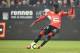 Rennes' French forward Ousmane Dembele kicks the ball during the French L1 football match Rennes against Lyon on March 13, 2016 at the Roazhon park stadium in Rennes, western France. AFP PHOTO / DAMIEN MEYER / AFP / DAMIEN MEYER (Photo credit sho