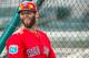 FT. MYERS, FL - MARCH 4: Dustin Pedroia #15 of the Boston Red Sox reacts during a Grapefruit League game against the Tampa Bay Rays on March 4, 2016 at JetBlue Park at Fenway South in Fort Myers, Florida . (Photo by Billie Weiss/Boston Red Sox/Getty Ima