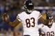 SAN DIEGO, CA - NOVEMBER 09: Martellus Bennett #83 of the Chicago Bears celebrates a touchdown against the San Diego Chargers at Qualcomm Stadium on November 9, 2015 in San Diego, California. (Photo by Sean M. Haffey/Getty Images)
