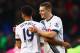 LONDON, ENGLAND - MARCH 20: Mousa Dembele and Kevin Wimmer of Tottenham Hotspur celebrate victory after the Barclays Premier League match between Tottenham Hotspur and A.F.C. Bournemouth at White Hart Lane on March 20, 2016 in London, United Kingdom. (P