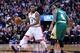 TORONTO, ON - MARCH 18: Kyle Lowry #7 of the Toronto Raptors dribbles the ball during the first half of an NBA game against the Boston Celtics at the Air Canada Centre on March 18, 2016 in Toronto, Ontario, Canada. NOTE TO USER: User expressly acknowled