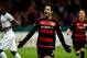 Leverkusen's Mexican striker Javier Hernandez celebrates after a goal during the German Cup (Pokal) quarter final football match Bayern 04 Leverkusen v SV Werder Bremen on February 9, 2016 in Leverkusen.
/ AFP / PATRIK STOLLARZ / RESTRICTIONS: ACCORDING